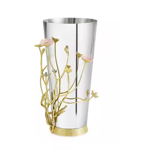 Floreros y macetas de aluminio y metal para el hogar, bodas y eventos, artículos de mesa, maceta de metal para flores de decoración Impex - Product Image 2