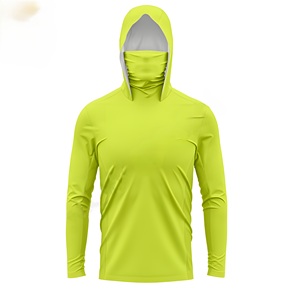 Sudadera con Capucha de Pesca de Alto Rendimiento para Hombre, Talla Grande, de Spandex/Poliéster, Secado Rápido, Transpirable, UPF 50+, Logotipo Personalizado - Product Image 1