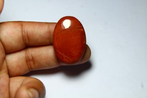 หินปาล์มพลอยแจสเปอร์สีแดงธรรมชาติ100% - Product Image 2