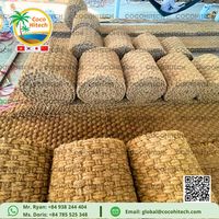 MEILLEUR PRIX POUR COIR MAT COIR MATTING ROLL COUVERTURE EN FIBRE NATURELLE VIETNAM MEILLEURE QUALITÉ