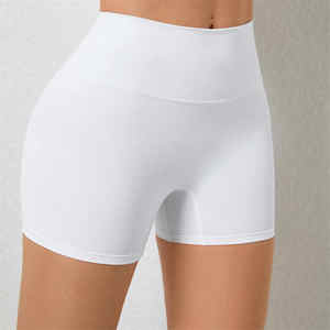 Pantalones cortos deportivos de cintura alta para Yoga Fitness, pantalones cortos de Yoga para levantamiento de cadera de melocotón, pantalones cortos de Yoga sin costuras para mujer - Product Image 4
