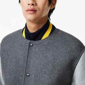 แฟชั่นที่กําหนดเองUnisexหนังแขนChenilleเย็บปักถักร้อยPatched Varsityแจ็คเก็ตVINTAGE Streetwearแจ็คเก็ตเบสบอลสําหรับชาย - Product Image 4