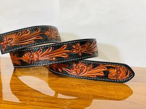 Handmade Multi Colored Beaded Cowboy Belts <b>Dog</b> Collar <b>Padded</b> Adjustable Tooled Hand Carved Bulk Export Online Dropship Supplier - Product Image 6