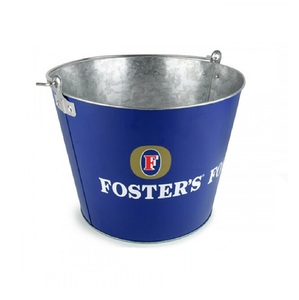 อ่างเครื่องดื่มโลหะชุบสังกะสีสไตล์คลาสสิกมาใหม่พร้อมที่จับสำหรับถังเครื่องดื่มน้ำแข็งตู้แช่ไวน์โลโก้ออกแบบได้ตามต้องการ - Product Image 6