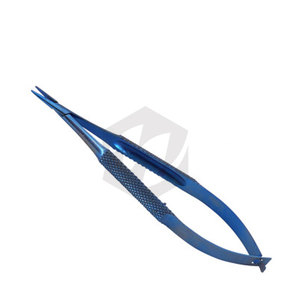 Porte-aiguilles Castroviejo de haute qualité 12 cm avec verrouillage sécurisé, instruments chirurgicaux médicaux en titane, microchirurgie ophtalmique - Product Image 2