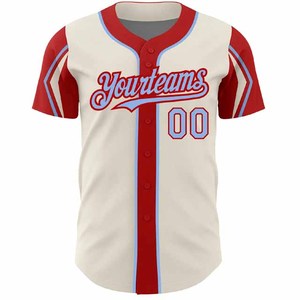 Custom Baseball Jerseys Personalized Name Number Customized Uniform Shirts for Team 100% Polyester Windproof Moisture-Wicking - Product Image 2