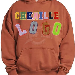 Secado rápido algodón poliéster hecho Chenille bordado sudaderas Pakistán fabricante Chenille bordado sudaderas con capucha - Product Image 3