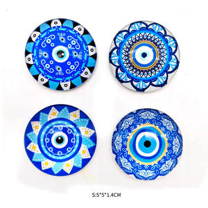 Aimant de réfrigérateur en verre Souvenir personnalisé, yeux de <span class=keywords><strong>diable</strong></span> de dinde - Product Image 2