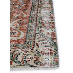 Tapis en laine noué à la main de grande taille, motif médaillon rouge et orange, pour salon, couloir rectangulaire - Pae-2948 - Product Image 4