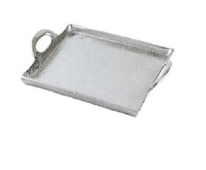 Bandeja de Dulces de Chocolate Hecha a Mano en Metal Plateado de la Más Alta Calidad, Apta para Lavavajillas, Vajilla para el Hogar, Cocina, Bodas y Fiestas - Product Image 1