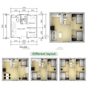 快速搭建可扩展预制房屋节能镀锌钢框架，适用于远程办公、度假小屋、工人住宿 - Product Image 3