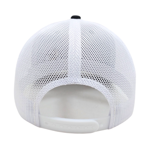 Casquette Trucker en Toile Noire Brodé(e) à 6 Panneaux avec Motif Dessin Animé, Structurée, Maille Blanche, Boucle Simple en Plastique, Haute Qualité - Product Image 6