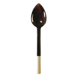 Juego de cucharas de cuerno de búfalo talladas a mano para usar en casas rústicas hechas de cuerno 100 por ciento natural real Libre de crueldad - Product Image 5