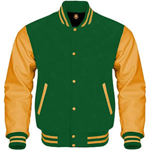 Vestes Letterman de haute qualité personnalisées Street Wear Logo Pattern Unisex Plus Size Baseball Jacket for Winter Button Now Sale! - Product Image 6
