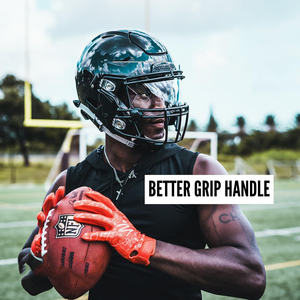 Stock de marque en gros cuir synthétique doré revêtement en silicone grande adhérence gants de football américain antidérapants pour enfants - Product Image 5