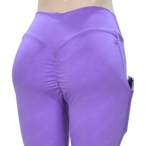 Pantalons de yoga fitness taille haute avec poches, leggings de contrôle du ventre, leggings de sport extensibles 4 directions, leggings de yoga à taille élastique - Product Image 4