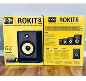 Mejores Ventas: KRK RP8 Rokit 8 G4, Par de Monitores de Estudio Profesionales Bi-Amplificados de 8 Pulgadas, Color Negro - Product Image 1