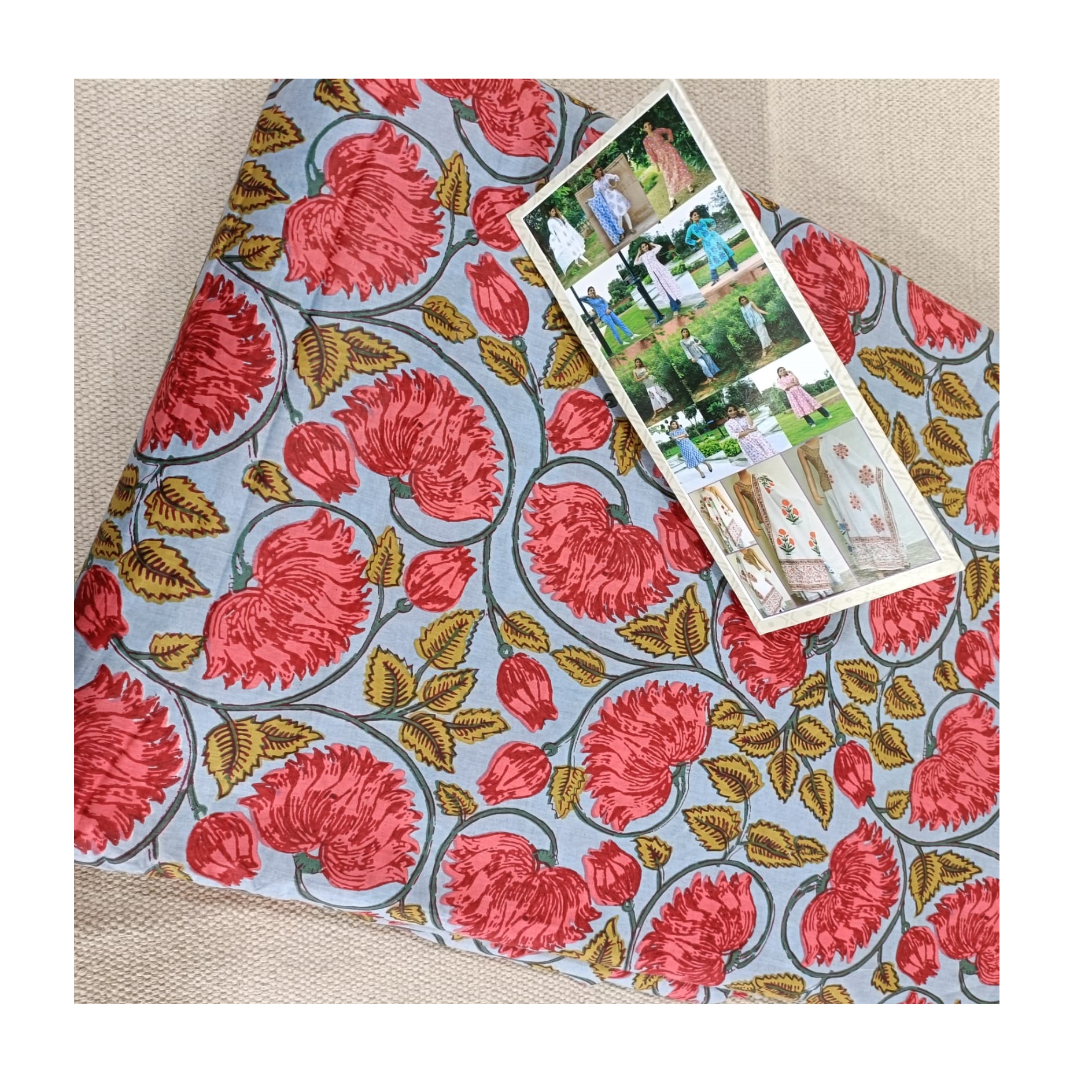 Premium Raw Material 100% Cotton Fabric for Making Women Dresses at Affordable Price