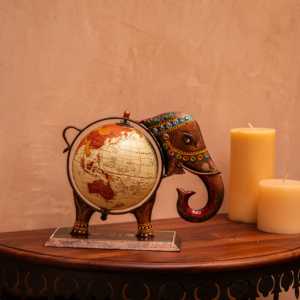 Globo Terráqueo de Hierro con Forma de Elefante - Product Image 1