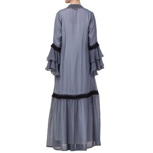 Abaya musulmane sur mesure en polyester de style turc, extensible dans les quatre sens, style manteau, pour femmes, décontractée, modeste, quatre saisons - Product Image 5