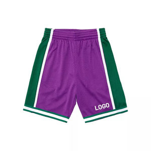 Shorts en maille décontractés pour hommes avec cordon de serrage personnalisé à la taille, motif uni, shorts en maille personnalisés pour hommes, tendance de la mode - Product Image 1