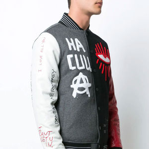 Spring Fashion Baseball <b>Jacket</b> High Quality Street Wear Baseball Custom Logo <b>Men</b> Fashion Wool <b>men</b> Varsity <b>Jacket</b> - Product Image 3