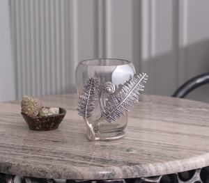 Ensemble d'accessoires de salle de bain design serpent de luxe avec plateau élégant distributeur de savon violet et or pot gobelet et plat - Product Image 3