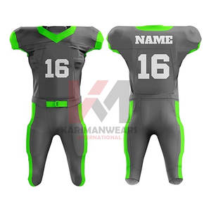 Vente en gros d'uniformes de football américain personnalisés Maillots d'équipe personnalisés pour hommes et jeunes Respirant Durable Haute Performance - Product Image 1