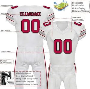 Uniforme de fútbol americano, diseño personalizado para clubes de equipos, ropa escolar, juego de sublimación duradero, superventas, tendencia 2025 - Product Image 2