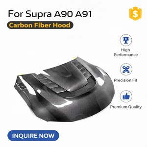 Capot en <span class=keywords><strong>fibre</strong></span> <span class=keywords><strong>de</strong></span> carbone A90 pour Toyota GR Supra A90 A91 2020-2024, style V amélioré, capot Supra léger - Product Image 1