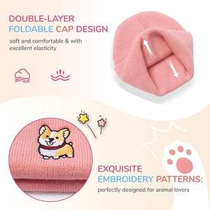 Nouveauté : Bonnets brodés personnalisés OEM/ODM en gros avec logo, en tricot doux, pour cadeaux d'entreprise - Product Image 3