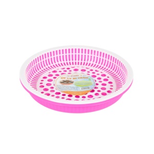 Passoire ronde en plastique perforée pour laver les légumes, panier à fruits, plateau d'égouttage pour la maison, la cuisine, la cantine scolaire, la famille - Product Image 5