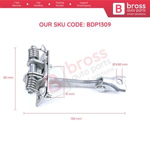 BDP1309 Limitador de correa de control de tope de bisagra de puerta delantera para C3 Pluriel 2003-2010 9181H3 Bross Auto Parts Made In Turkey - Product Image 6