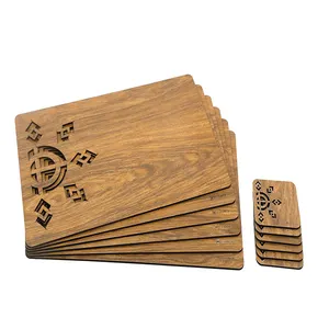 Décoration de Table de cuisine, ensemble de tapis de Table, napperons tissés ronds imprimés, bureau, café, fête, mariage en plein air - Product Image 1