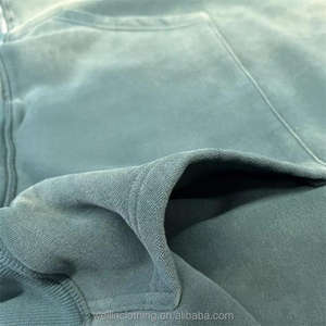 Sudadera con capucha desgastada de lavado Vintage para hombre personalizada 100% algodón temporada de invierno - Product Image 6