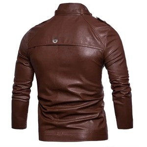 Hecho a mano 506X Hombres estilo americano primera capa chaqueta de cuero de vaca Casual Vintage piel otoño lona tela no tejida invierno - Product Image 2