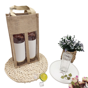 Bolsa de Yute Estilo Clásico para Botellas de Vino y Cerveza con Cierre de Cremallera, Embalaje para Regalo, Asa Larga, Origen Vietnamita - Product Image 6