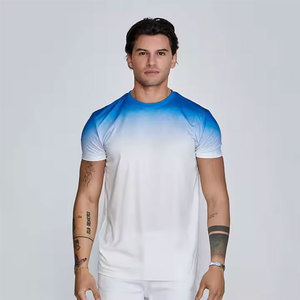 Camiseta de algodón 100% personalizada para hombre al por mayor, ropa informal ajustada y pesada con estampado genial para ropa de calle/deportiva - Product Image 5