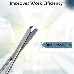 Ciseaux chirurgicaux à points droits Backhaus Intonation en acier inoxydable, finition Dall, tranchants et à pointe arrondie, instrument de pansement pour la vente en gros - Product Image 3