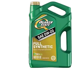 Quaker State Full Synthetic Motor Oil SAE 0W-20 3X5 Quart Pack Reasonably Priced Engine Lubricants for Car Automotive Vehicles