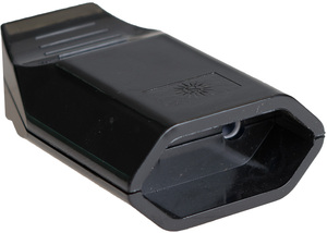 Base aerea bipolare senza TT nera 10A 250V in termoplastica (Solera 7627-N) (Termoretraibile) - Product Image 1