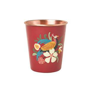 Vaso de cobre puro hecho a mano, vaso de Salud de inspiración ayurvédica, aspecto pulido elegante para la vida moderna - Product Image 3