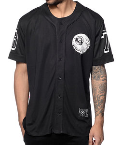Customized Digital Print Button Baseball Jersey Men Breathable Spandex/Cotton <b>Sets</b> Stand Collar 220g Uniform Embroidery Print - Product Image 2