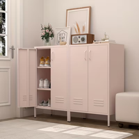 Casier de rangement en acier noir à 18 portes pour gymnase scolaire, personnalisable, avec serrure à clé, poignées en aluminium, certifié CE, écologique