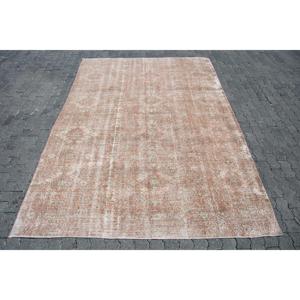 Tapis turc 7x10,1 pieds, tapis vintage surdimensionné, tapis persan brun - Product Image 1