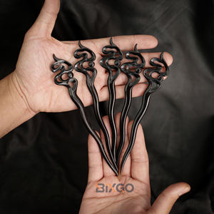 High Quality Natural Ox Horn Hair Styling <b>Accessories</b> Wholesale Foggy Hair Stick Custom Acceptance From Vietnam - Product Image 1