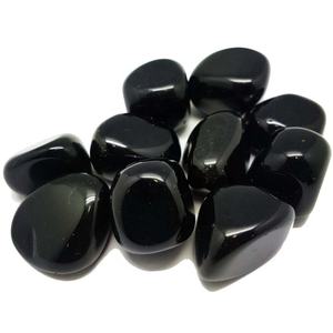 คริสตัลธรรมชาติหินออบซิเดียนหินสีดำแกะสลักด้วยหินอัญมณีอาเกตสำหรับรักษาจักระเรกิ - Product Image 3