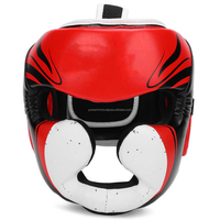 Casque de sécurité en cuir PU ABS pour boxe, MMA, rugby, lutte avec protection faciale, couleur/taille/logo personnalisés