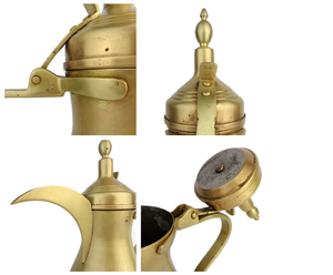 Café antiguo de acero inoxidable de latón coleccionable, dálah, hecho a mano, grande, de Isar internacional - Product Image 2