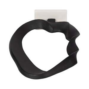 Escultura de Mesa de Metal Negro Contemporánea, Adorno Moderno Creativo para Escritorio, Estante o Entrada, Hecho a Mano en India - Product Image 1